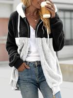 Fluff/Granular Fleece Fabric Casual Teddy Jacket