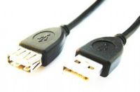 Gembird 3m USB 2.0 A M/FM USB-kabel USB A Zwart