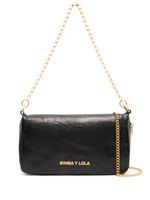 Bimba y Lola small logo-lettering leather crossbody bag - Noir - thumbnail