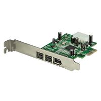 StarTech.com 3-poorts 800+400 FireWire PCI Express interfaces combo kaart - PCIe 3 Port FireWire Card - PCI-e 1 x Firewire 400 1394A 2 x FireWire 800 1394B