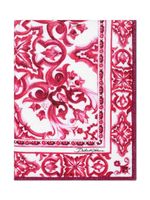 Dolce & Gabbana Kids serviette de plage à imprimé Majolica - Rouge