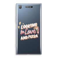 Pizza is the answer: Sony Xperia XZ1 Transparant Hoesje - thumbnail