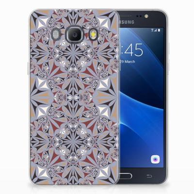 Samsung Galaxy J5 2016 TPU Siliconen Hoesje Flower Tiles