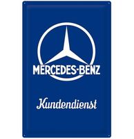 Mercedes-Benz Kundendienst Reliëf Metalen Bord 60 x 40 cm - thumbnail