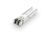 DIGITUS Universele Gigabit SFP-module - 1,25 Gbit/s - industriële versie - Mini GBIC - voor singlemode glasvezel - LC Duplex - 1310 nm golflengte - 20 km bereik - Plug & Play
