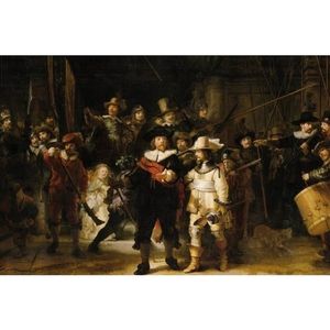 Poster Rembrandt De Nachtwacht 61 x 92 cm kunst wanddecoratie