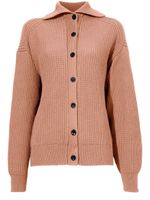 Proenza Schouler White Label cardigan en maille nervurée - Rose - thumbnail