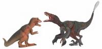 Free and Easy speelset Dinosaurussen junior grijs/bruin 2 delig