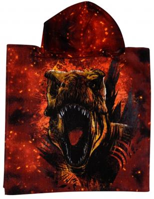 Jurassic World badponcho rood junior 50 x 100 cm Jurassic World badponcho rood junior 50 x 100 cm