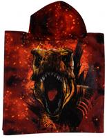 Jurassic World badponcho rood junior 50 x 100 cm