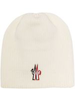 Moncler Grenoble bonnet à logo appliqué - Blanc - thumbnail