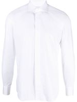 D4.0 chemise en coton à manches longues - Blanc - thumbnail