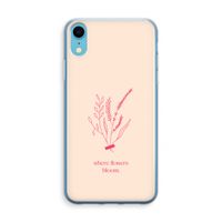 Where flowers bloom: iPhone XR Transparant Hoesje - thumbnail