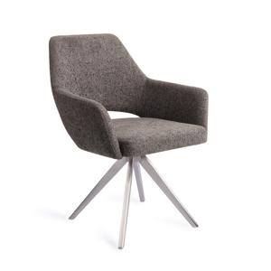 Jesper Home Eetkamerstoel Yanai Turn Steel, Draaibaar - Amazing Grey