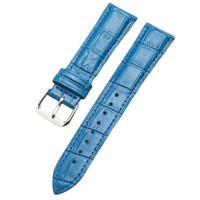 By Qubix - Crocodile leren bandje - Blauw - Compatible met Xiaomi Redmi Watch 5 Active/Redmi Watch 5 Lite - Compatible Xiaomi bandje