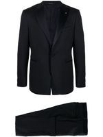 Tagliatore single-breasted wool dinner suit - Bleu