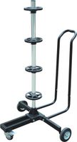 Carpoint verrijdbare velgenboom met hoes t/m 18 inch 265 mm zwart