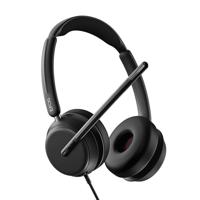 EPOS IMPACT 860T - Dubbelzijdige Headset Gecertificeerd voor Microsoft Teams voor Verhoogde Efficiëntie op Kantoor, Superieure Wideband Geluidskwaliteit, USB-C-connectiviteit