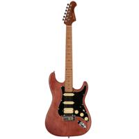 Fazley Outlaw Series Sheriff Plus HSS Brown elektrische gitaar met gigbag - thumbnail