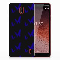 Nokia 1 Plus TPU bumper Vlinder Patroon - thumbnail