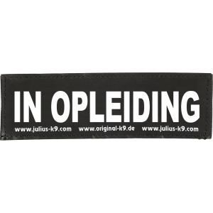 Julius-K9 tekstlabel In opleiding 16 x 5 cm