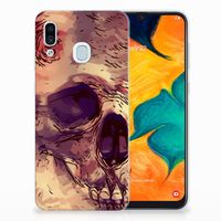 Silicone Back Case Samsung Galaxy A30 Skullhead - thumbnail