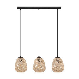 Eglo Rotan hanglamp Dembleby 3-lichts 43262