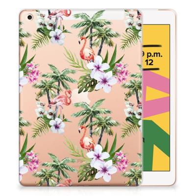 Apple iPad 10.2 | iPad 10.2 (2020) | 10.2 (2021) Back Case Flamingo Palms Apple iPad 10.2 | iPad 10.2 (2020) | 10.2 (2021) Back Case Flamingo Palms