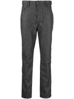 Hackett pantalon droit Flannel à patch logo - Gris