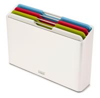 Joseph Joseph 4-delige snijplankenset met houder - Folio - Wit