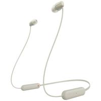 Sony WI-C100 In Ear headset Bluetooth Stereo Taupe Headset, Klankregeling, Volumeregeling, Nekband, Bestand tegen zweet, Waterafstotend - thumbnail