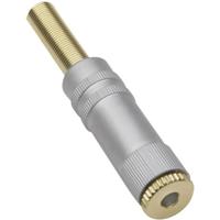 TRU COMPONENTS TC-2502108 Jackplug 2,5 mm Koppeling, recht Aantal polen: 3 Stereo Goud 1 stuk(s) - thumbnail