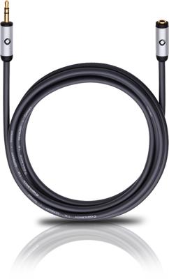 Oehlbach: i-Connect 3,5mm Jackplug (f)-(m) - 3 meter - Zwart Oehlbach: i-Connect 3,5mm Jackplug (f)-(m) - 3 meter - Zwart