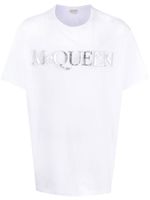 Alexander McQueen t-shirt à logo imprimé - Blanc - thumbnail