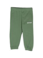 Palm Angels Kids pantalon de jogging en coton à logo imprimé - Vert