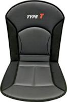 Carpoint stoelkussen Type T 90 x 45 cm zwart/grijs