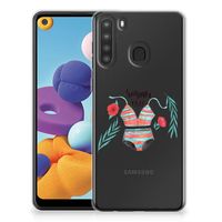 Samsung Galaxy A21 Telefoonhoesje met Naam Boho Summer