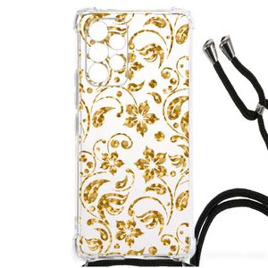 Samsung Galaxy A53 Case Gouden Bloemen