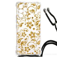 Samsung Galaxy A53 Case Gouden Bloemen - thumbnail