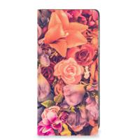 Motorola Moto G84 Smart Cover Bosje Bloemen - thumbnail