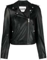 Claudie Pierlot veste de moto en cuir - Noir - thumbnail