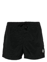 Stone Island short de bain à patch Compass - Noir - thumbnail