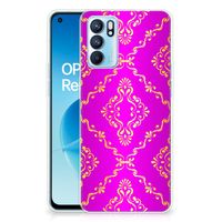 Siliconen Hoesje OPPO Reno 6 5G Barok Roze - thumbnail