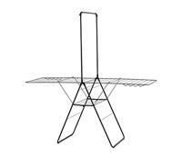 Brabantia HangOn Droogrek - 25 meter - met stang - mat zwart (403521)