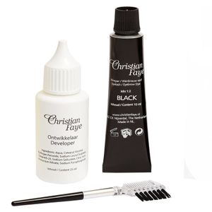 Eyebrow/eyelash dye black