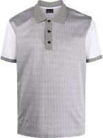 Billionaire polo en coton à design bicolore - Gris