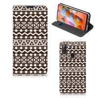 Samsung Galaxy M11 | A11 Hoesje met Magneet Aztec Brown