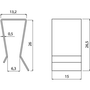 Fischer Elektronik Transistorklem Geschikt voor: TO-247, TO-218 (l x b x h) 26.5 x 15 x 13.2 mm