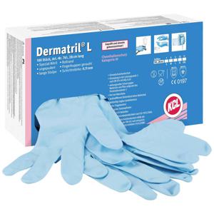 KCL Dermatril L 741 074107081C 100 stuk(s) Wegwerphandschoen Maat (handschoen): 7