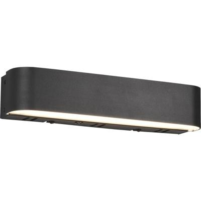 Led Wandlamp Wiz - Smart Led - Trion Idrion - 5w - Aanpasbare Kleur - Rgbw - Rechthoek - Mat Zwart - Aluminium
